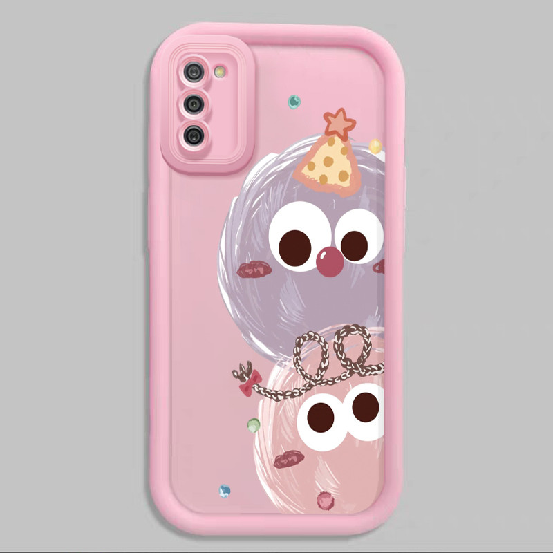 Casing Hp untuk Samsung Galaxy A02s M02s A03s F02s Case Bola badut lucu kartun Kasing silikon Cesing