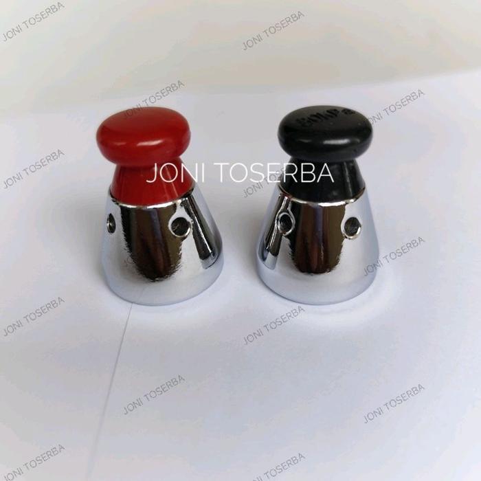 Peluit Panci Presto Knop Tutup Panci Presto Universal Warna Hitam Merah Terlaris