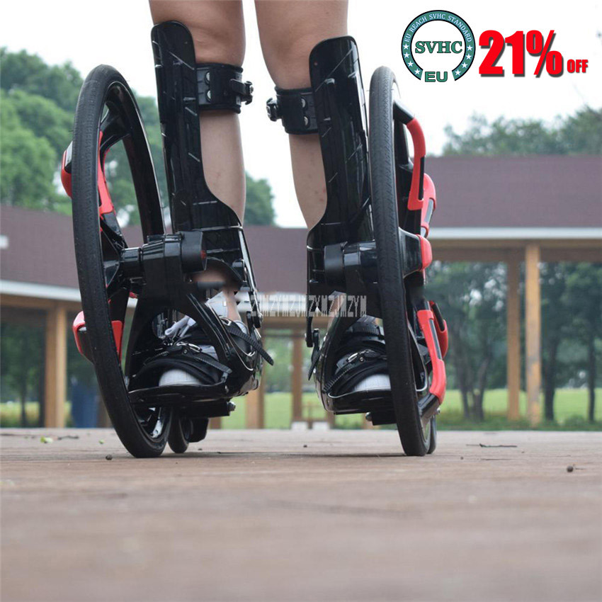 Outdoor Street Freeline Skateboard Slip Rubber Roller Skates 20 Inch 2 Big Wheels Inline Skating