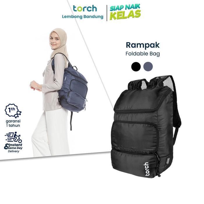 TORCH Rampak Foldable Backpack 2 in 1 Tas Outdoor Waistbag Waterproof