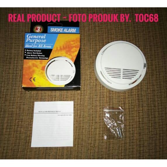 SMOKE ALARM - SMOKE DETECTOR - ALARM KEBAKARAN PRAKTIS & EKONOMIS