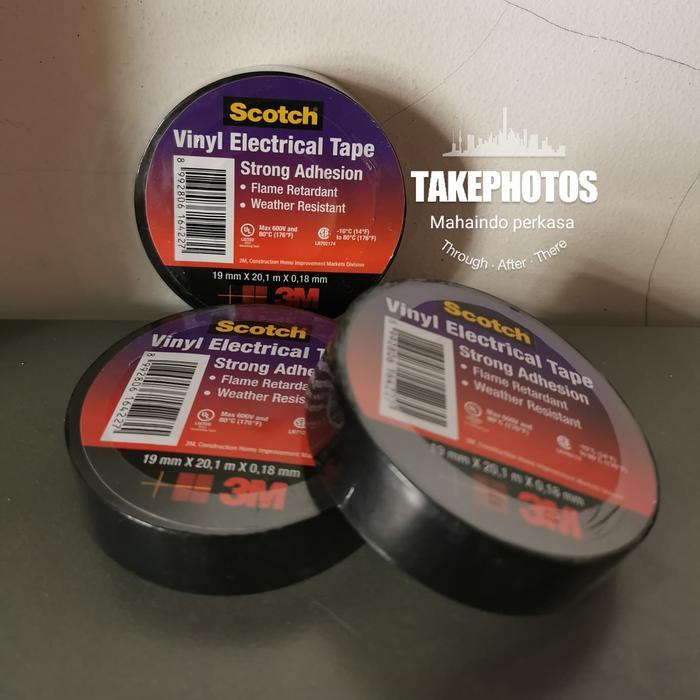 Isolasi 3M 790/700 / Solasi Hitam - Vinyl Electrical Tape/Scotch 3M