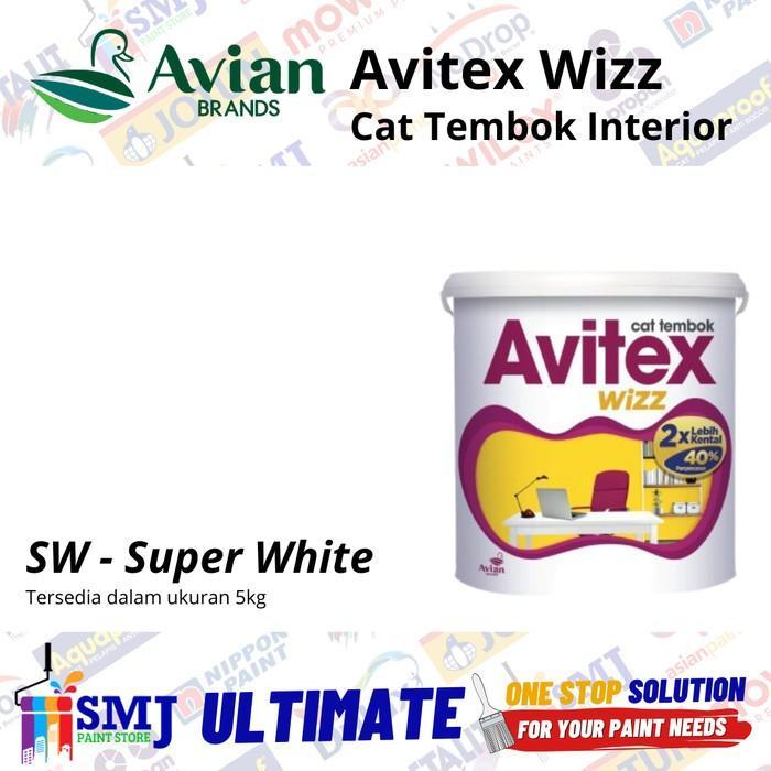Cat Tembok Interior Super White Putih Avitex Wizz Avian - 25kg