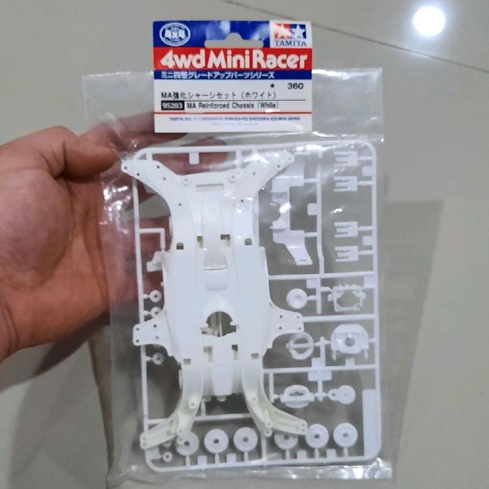 TERBARU Tamiya 95283 MA Reinforced Chassis White Chassis MA PC ABS Putih TERBARU