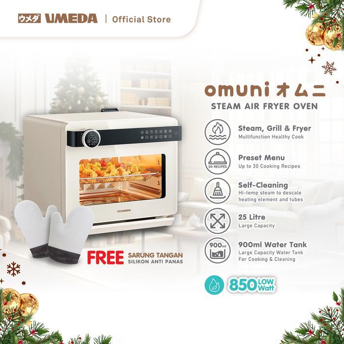 Umeda Omuni Steam Air Fryer Oven 30 IN 1 / Oven Listrik Kapasitas 25L