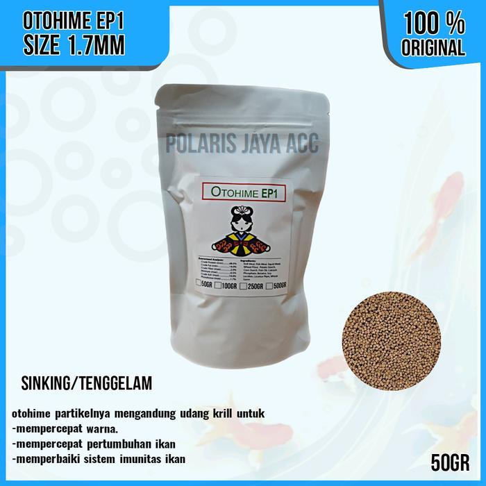 OTOHIME EP1 PELET PAKAN IKAN HIAS TENGGELAM 50 GR
