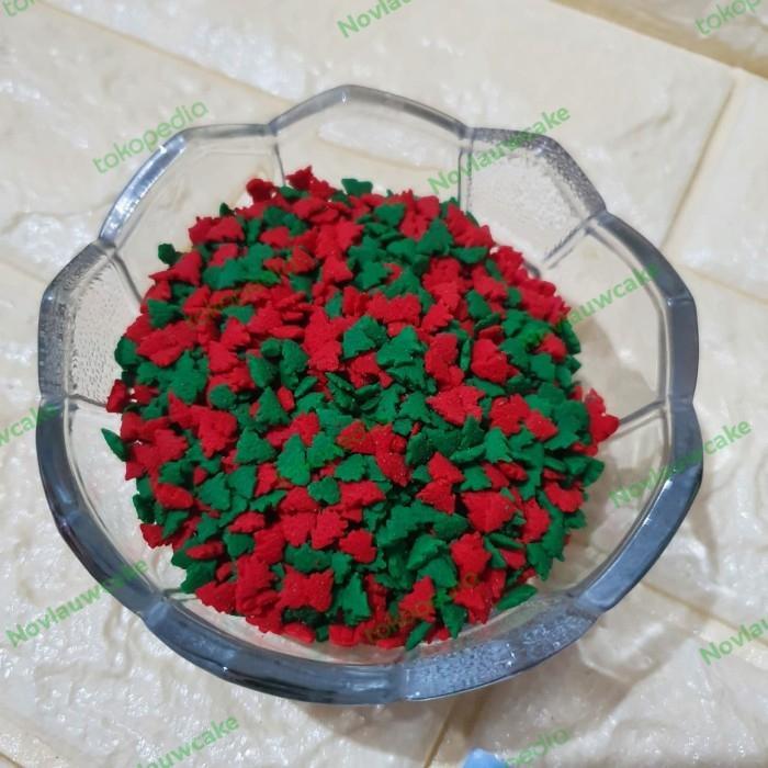 Grosir Sprinkle Sugar Pohon Natal /Sprinkle Christmas Tree Hiasan Kue