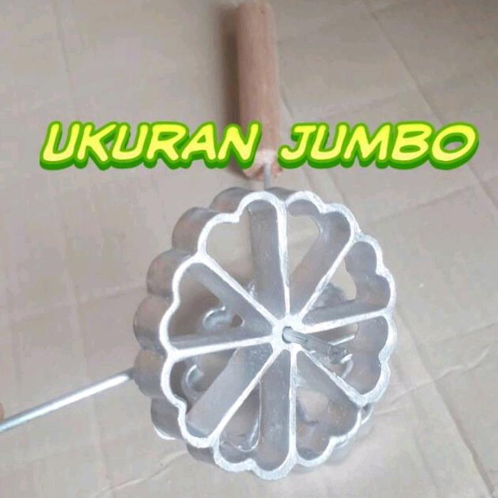 Cetakan Kue Kembang Goyang Jumbo Kayu