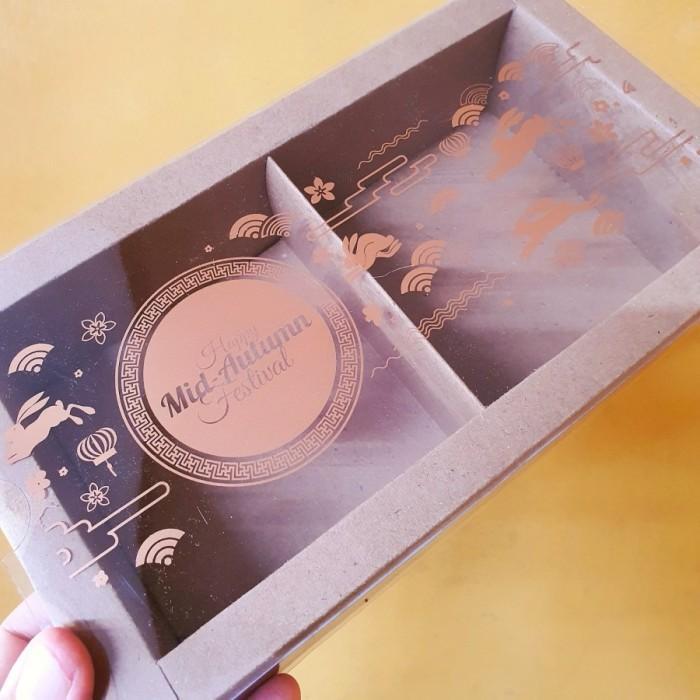 Thebest- Box Mooncake 150gr Isi 2 Dus Moon Cake Kotak Kue Bulan Mid Autumn