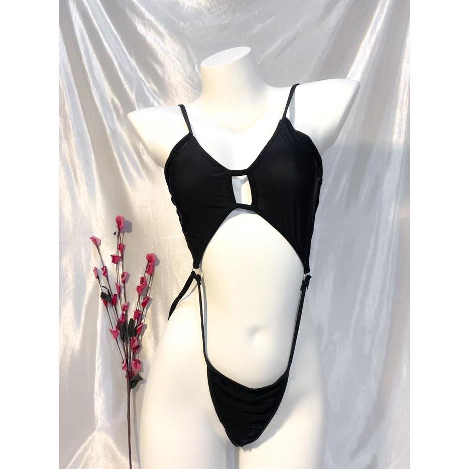 Baju Lingerie Sexy Hot Bodysuit Lingerie Hollow Tali Big Size A5850