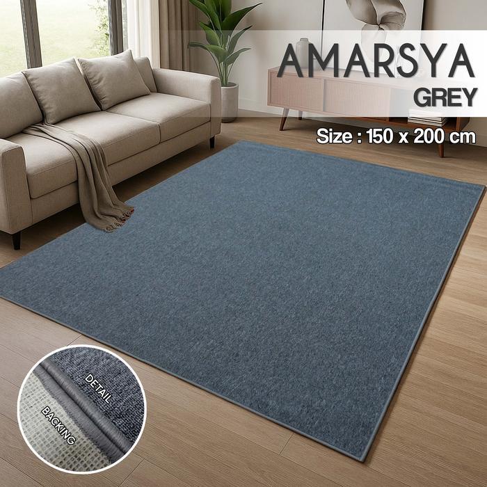 Karpet Polos Tebal 150x200 AMARSYA Karpet Scandinavian Style, Hangat & Stylish Karpet Aesthetic -