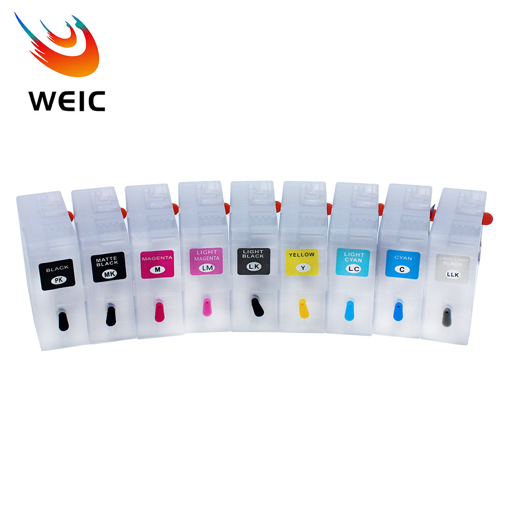 58 T5801-T5809 Empty Refill Ink Cartridge for Epson Stylus Pro 3800 3880 3880C 3800C Printer No Chip