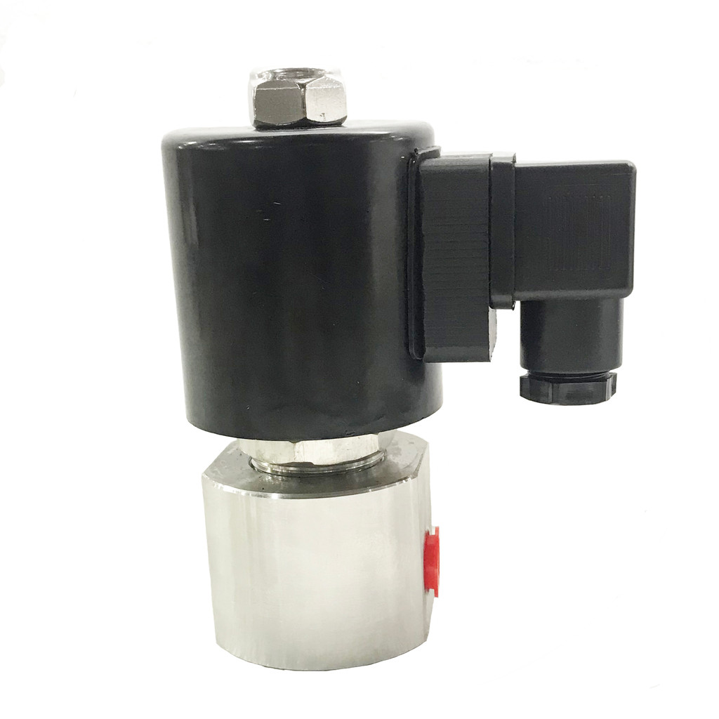PROMO   100bar 10MPa 2 way Nitrous oxide high pressure solenoid valve 1/4 3/8 24V Orifice 2mm SS304 