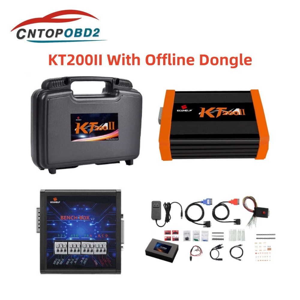 JUAL  Upgrad KT200ii Online Full Version with Offline Dongle kt200 2 ECU Programmer for Car Truck Mo