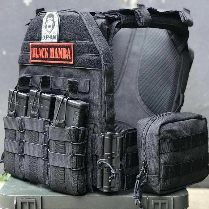 ORIGINAL Rompi DURHAIM Black Mamba Tactical Vest Rompi Tactical