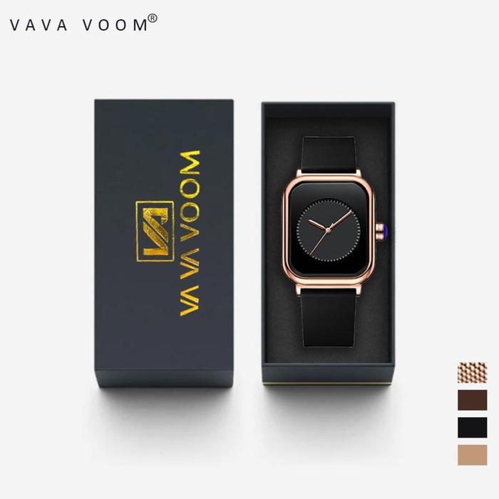 VAVA VOOM Jam Tangan Wanita Santai Olahraga Tali Silikon Display Kuarsa Tahan Air 2391 hadiah