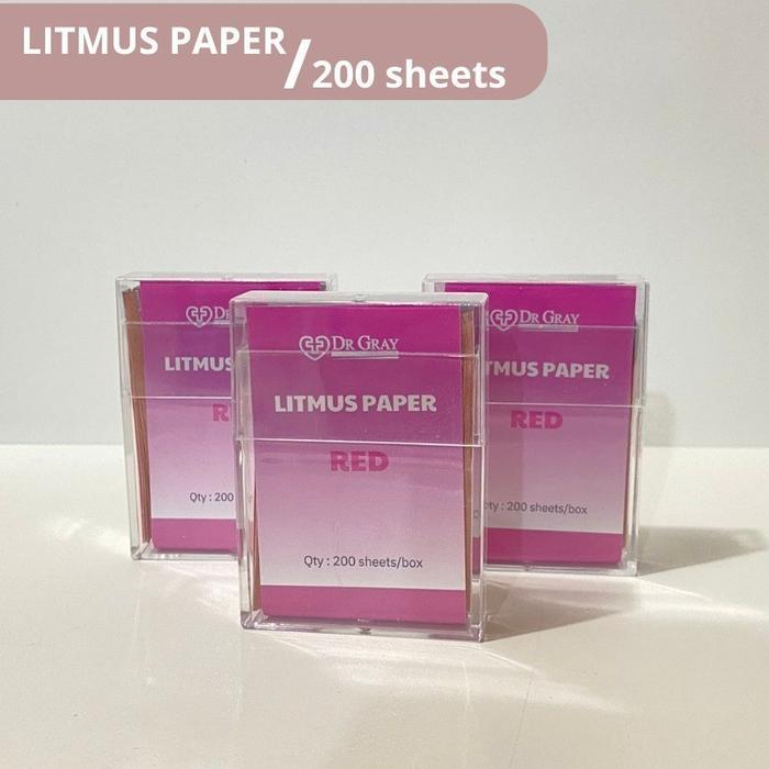 SALE Kertas Lakmus Merah Kertas Lakmus Biru 10pak x 20strip (200strip) kertas lakmus tes air ketuban