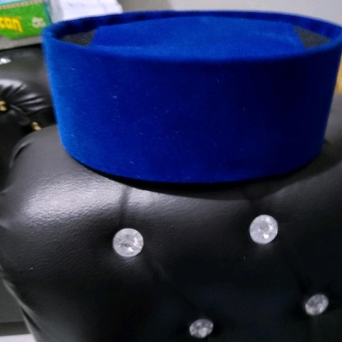 Peci Polos.Peci Warna.Pecisongkok Warna Biru Muslim