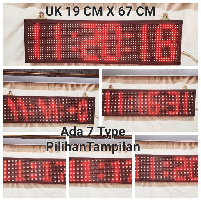 Jam dinding digital sekolah pabrik kantor dll running text Besar. Type JDSB P10 2P