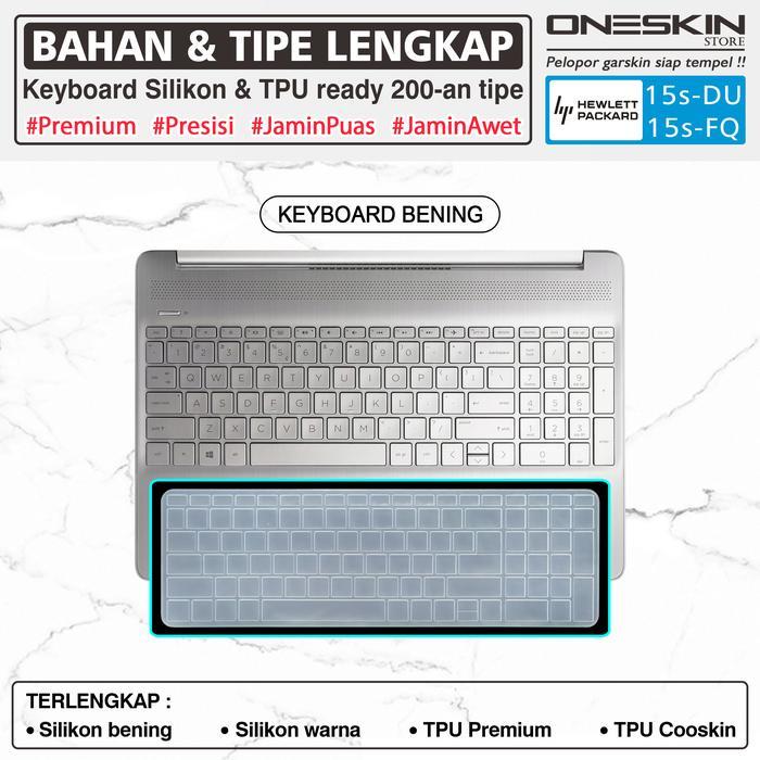 HARGA DISKON Pelindung Keyboard Protector HP 15s-du du1015tx du3577tu Silikon Warna