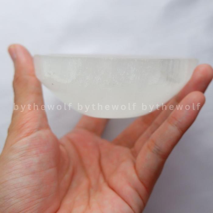 Tarotbythewolf - Selenite Bowl Hexagonal