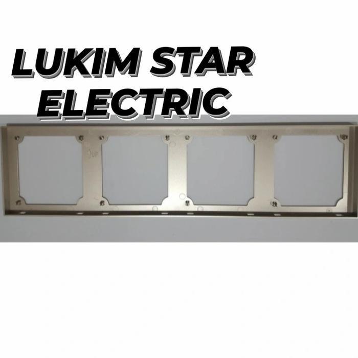 SIMON E6 GREY FRAME 4 GANG / FRAME SAKLAR SIMON E6 GREY 4 GANG 720640-61