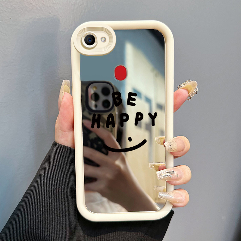 Casing Hp OPPO F5 F7 F5 Youth Case Casing Emoji tas Pola Kasus cermin tangga HP Kasing Silikon Softc