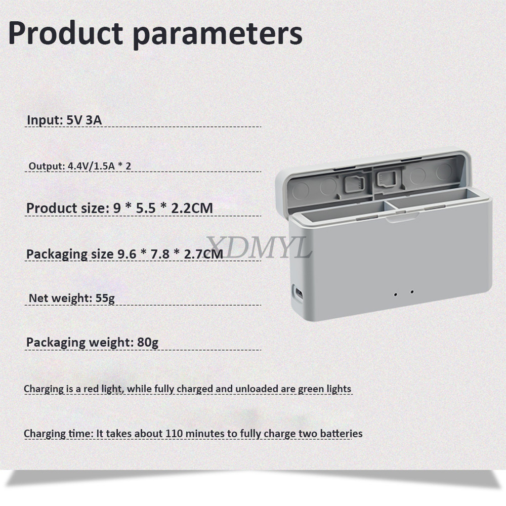 For Insta360 Ace Pro/Ace 2-Ways Fast Charging Case Battery Charge Storage Station Battery for