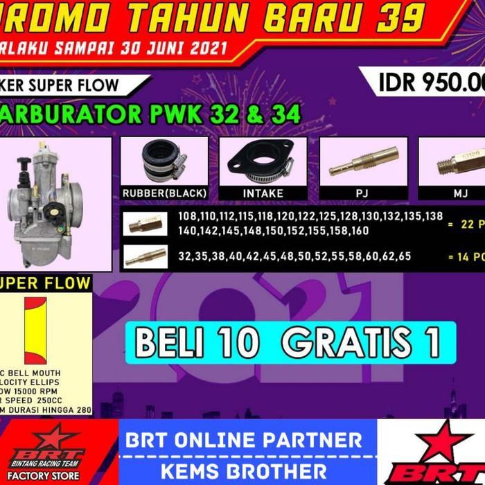 Karburator Karbu Brt Pwk 32 Superflow Brt Original Brt 100% Motor