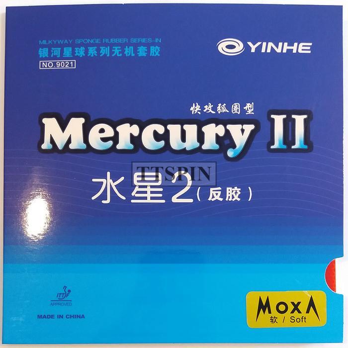 YINHE MERCURY II SOFT MEDIUM HARD MAX 2.2MM 2 - BAT PINGPONG / KARET / RUBBER BET / TENIS MEJA