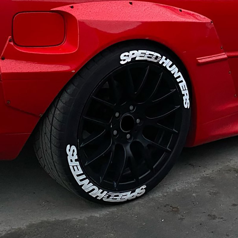 Stiker Ban Mobil Hiasan Mobil Permanen Dekorasi Ban Mobil 3D Stiker Huruf PVC Stiker Stiker Ban SPEE