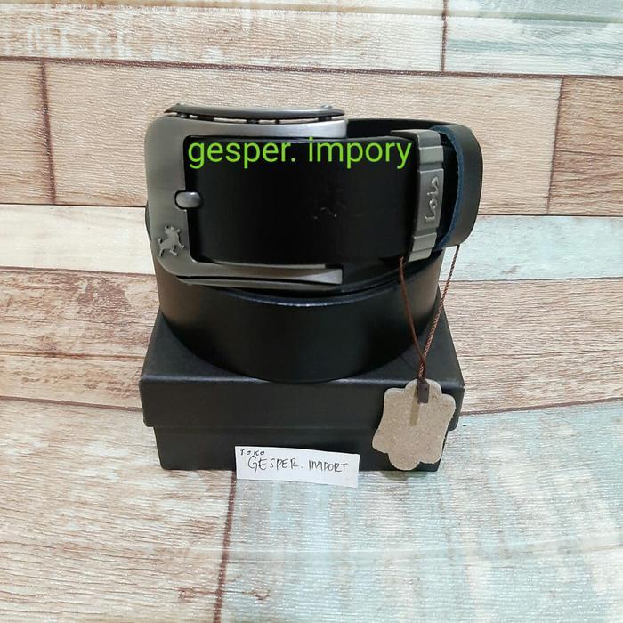 Sabuk Pria Gesper Pria Lois Model Jarum Bahan Tali Asli Kulit Selapis