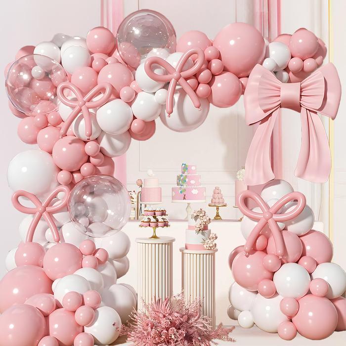 Merah Muda Balon Ulang Tahun Dekorasi Balon Latex Dekorasi Ulang Tahun Anak Perempuan Balon Tiup