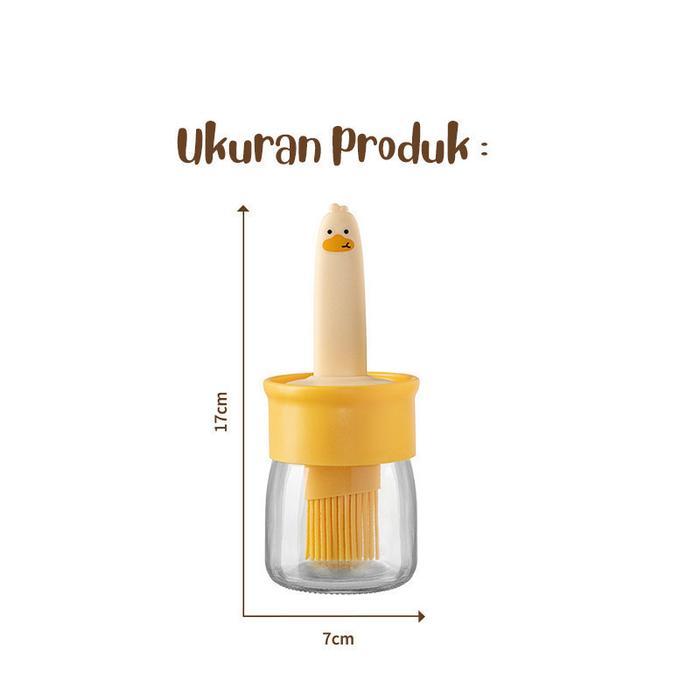 Ikilo Botol Kuas Minyak Kecap Saos Botol Bumbu Lucu Oil Bottle Karakter Botol Kaca Unik