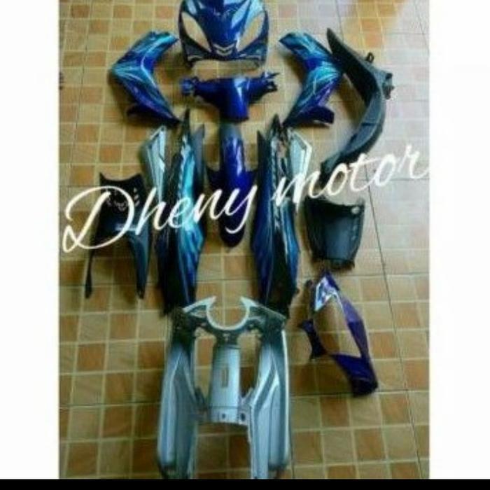 cover full set body halus dan kasar Jupiter MX old / lama warna biru