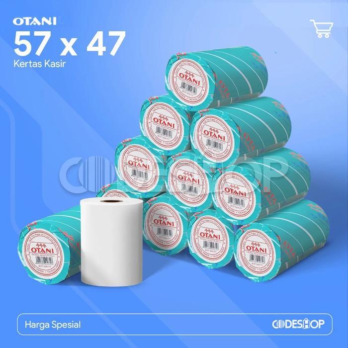 [] KERTAS THERMAL 58 X 50 - THERMAL 58X50 - 58X48 58 x 48 OTANI HITAM