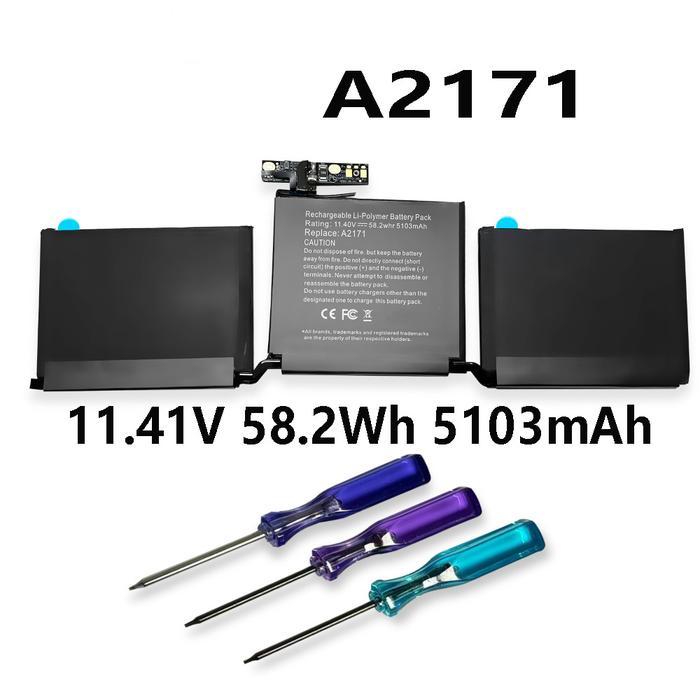 Baterai A2171 11.41V 5103mAh Laptop For Apple MacBook Pro 13-inch TOUCH A2159(2019) 13-inch 1.7 GHZ 