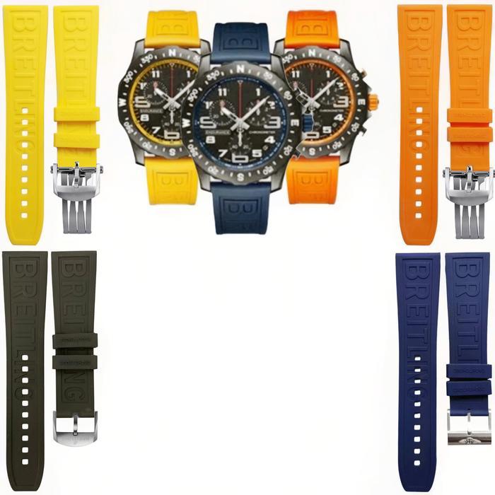 Tali Jam Tangan 24 MM Replacement Strap Rubber Breitling Diver Pro 8143.24