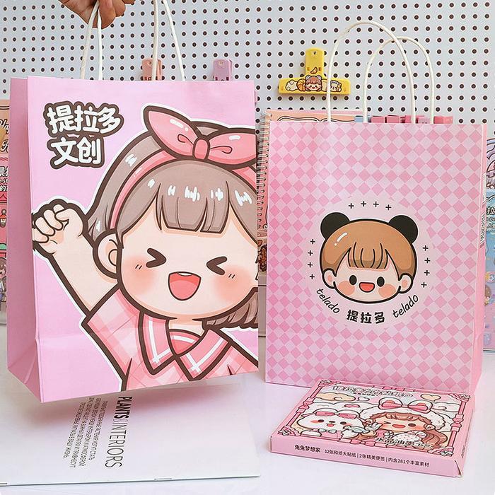 TLD Paper bag Goodie Bag Bingkisan Kantong Kertas Snack Tote Bag