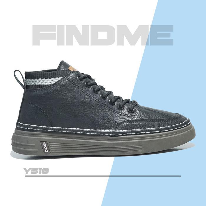Eiger - Sepatu Pria Sneakers Boots Super Kece Motoran High Quality Bahan Kulit Y518