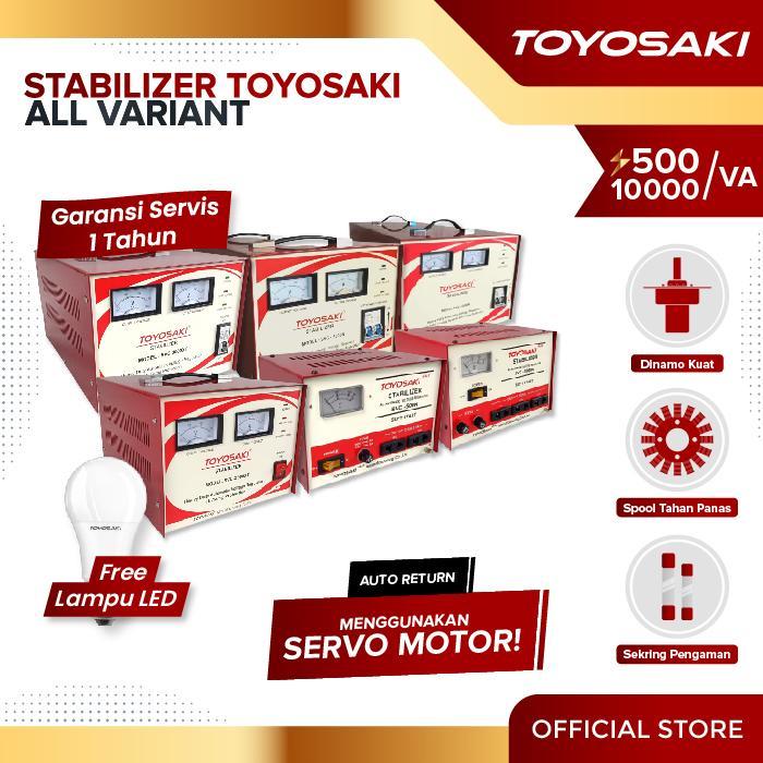 Toyosaki Stabilizer Stavol Listrik Stabiliser 500Va 1000Va 2000Va 3000Va 5000Va 10000Va Terlaris