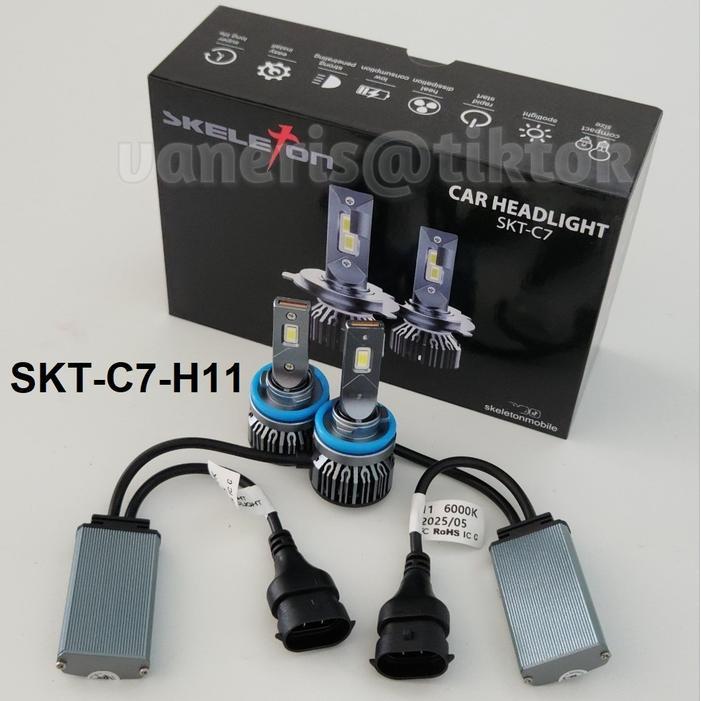 Lampu LED Mobil Skeleton CF6 & C7 Soket H4, H11, HB3, HB4, H7