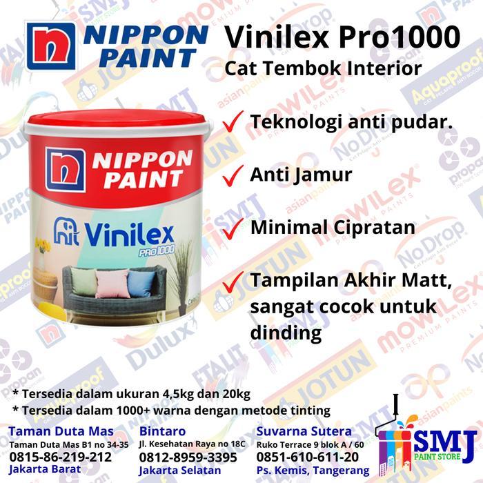 Cat Nippon Paint Vinilex Pro 1000 Warna Yellow Grass Kemasan 20 Kg