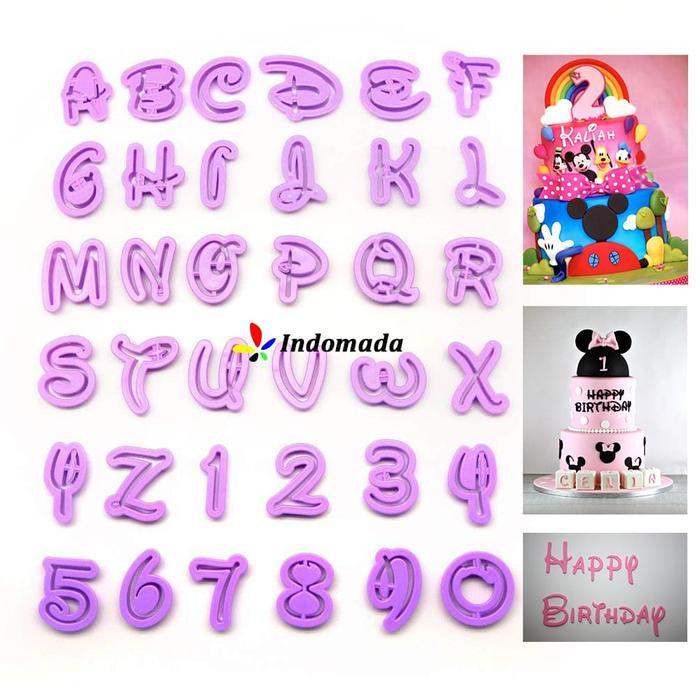 Cutter Alphabet A Z Disney / Cetakan Huruf A Z Disney