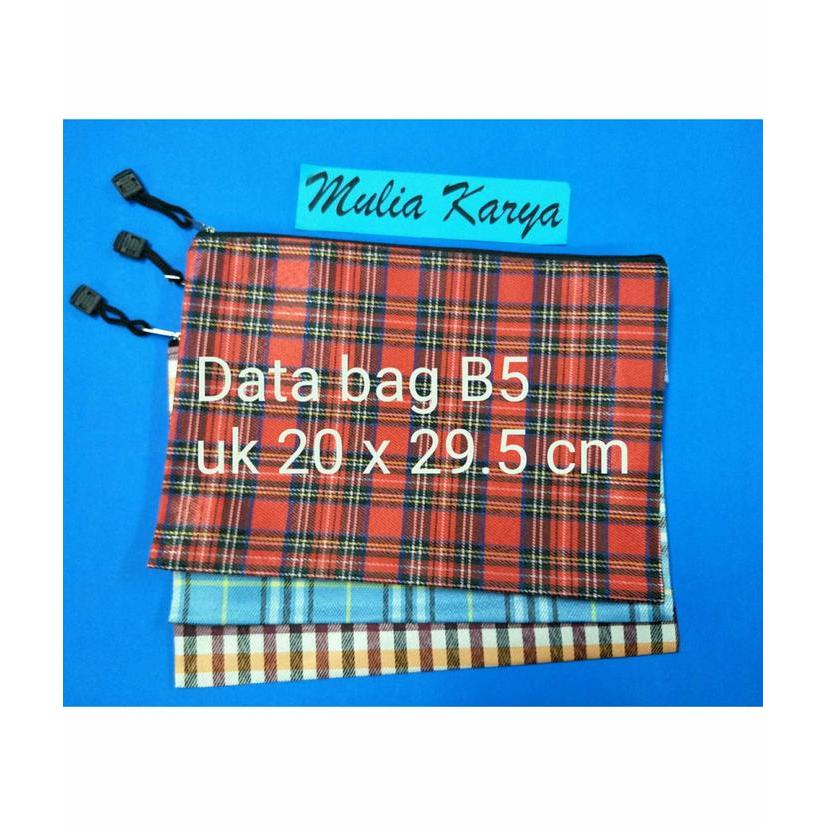 Data Bag / Tas Document Bag Restleting Uk B5 / Zipper Bag