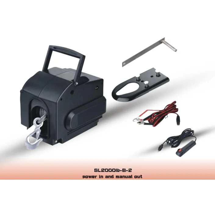 Portable 2000lb 3500lb 5000lb 11000lb 15000lb 12V Wireless Remote Control Electric Boat Trailer for
