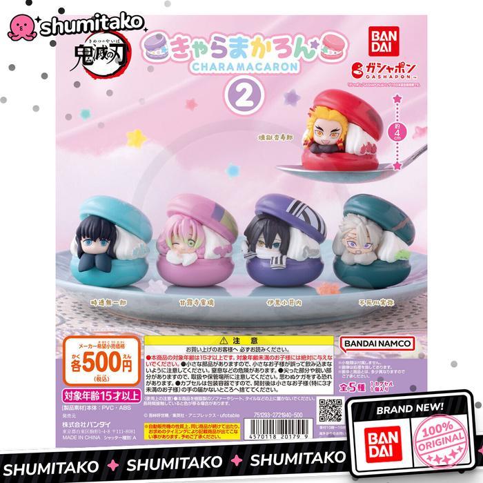 HOT SALE KIMETSU NO YAIBA GACHAPON CHARA MACARON 2 MASCOT KYOJURO MUICHIRO MITSURI OBANAI SANEMI