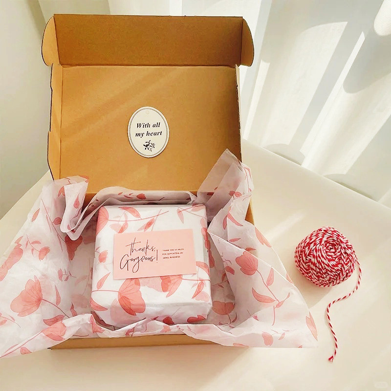 17g Copy paper Wholesale Custom gift packing paper Printed Logo Wrapping paper Tissue Paper With