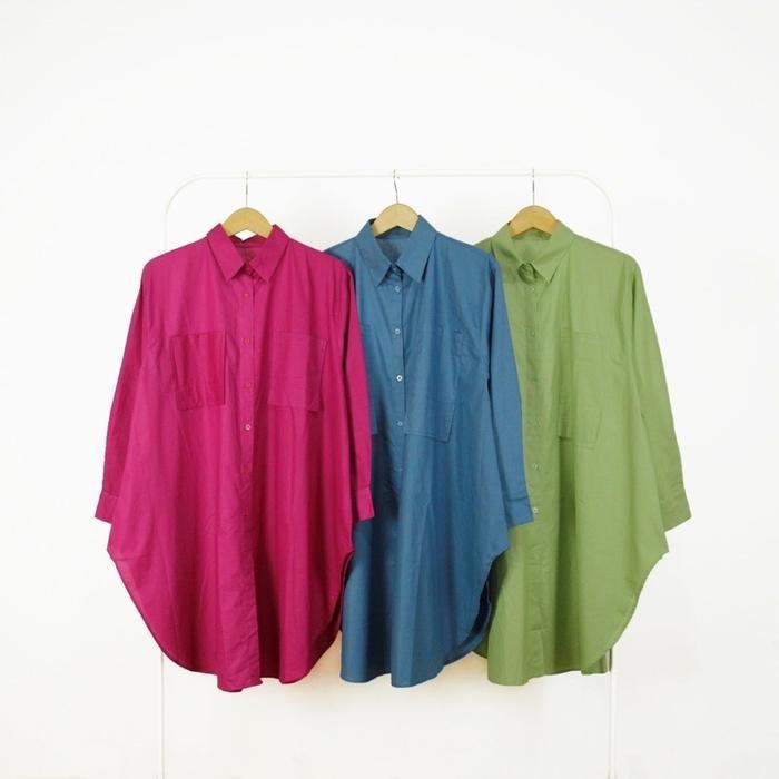 Sale- Column Lesya Tunic - Tunik Katun Polos Atasan Muslim