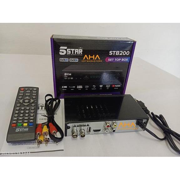 STB TV Digital FullHD DVB T2 Set Top Box TV Digital STB 5Star STB200